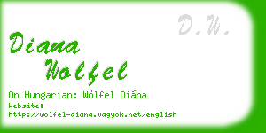 diana wolfel business card